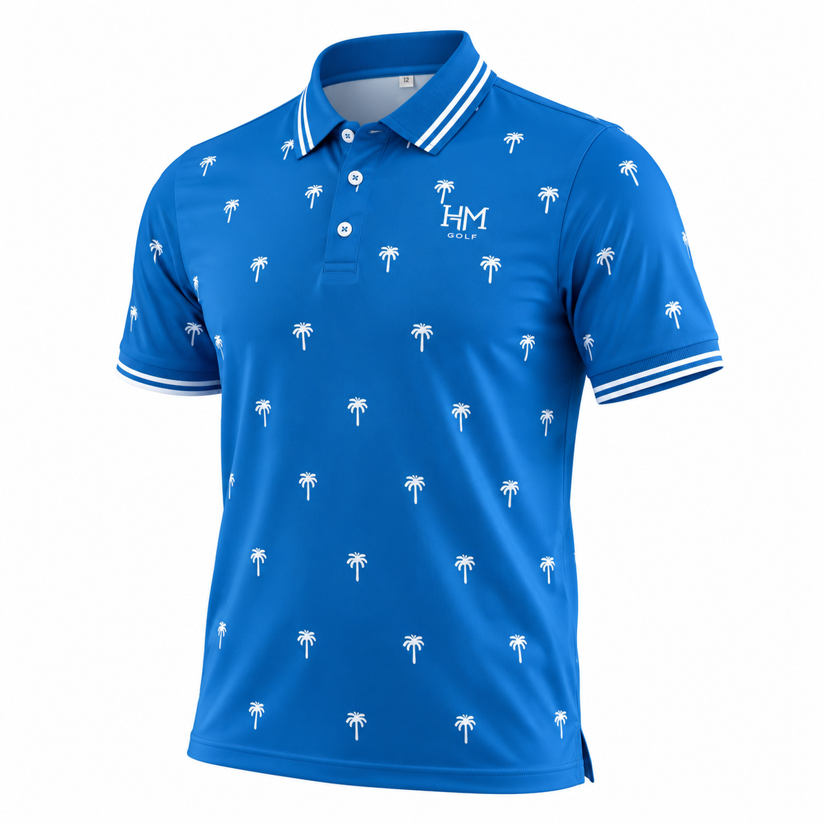 Palm Tree Polo - Blue