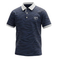 Tiger Stripe Polo - Navy