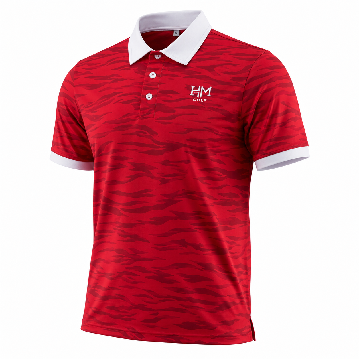 Tiger Stripe Polo - Red